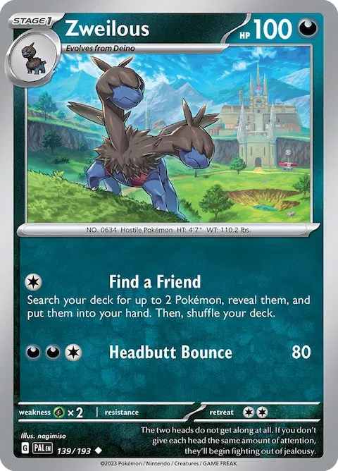 Zweilous, Paldea Evolved 139/193