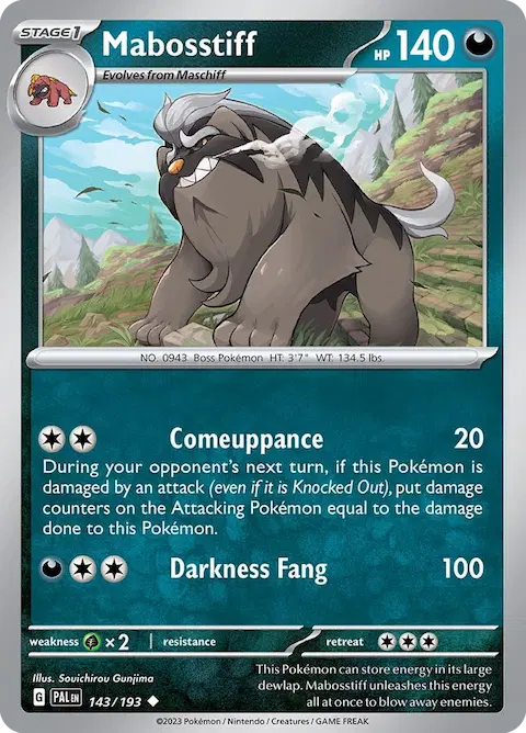 Mabosstiff, Paldea Evolved 143/193