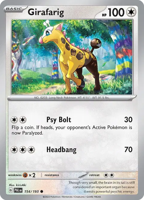 Girafarig, Paldea Evolved 154/193