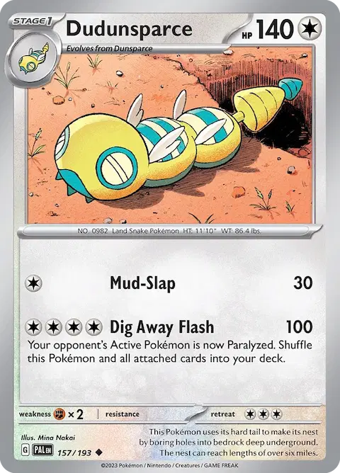 Dudunsparce, Paldea Evolved 157/193