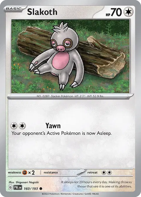 Slakoth, Paldea Evolved 160/193