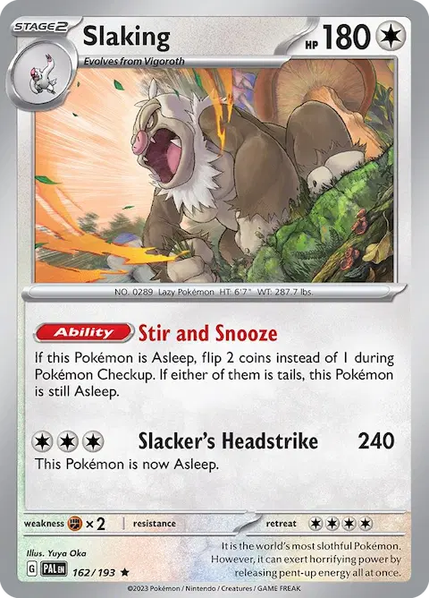 Slaking, Paldea Evolved 162/193