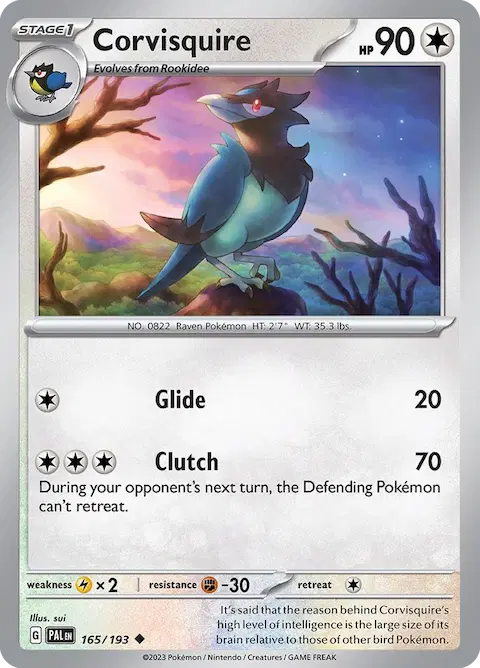 Corvisquire, Paldea Evolved 165/193