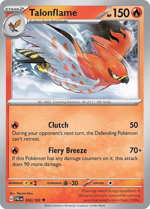 Talonflame, Paldea Evolved 030/193