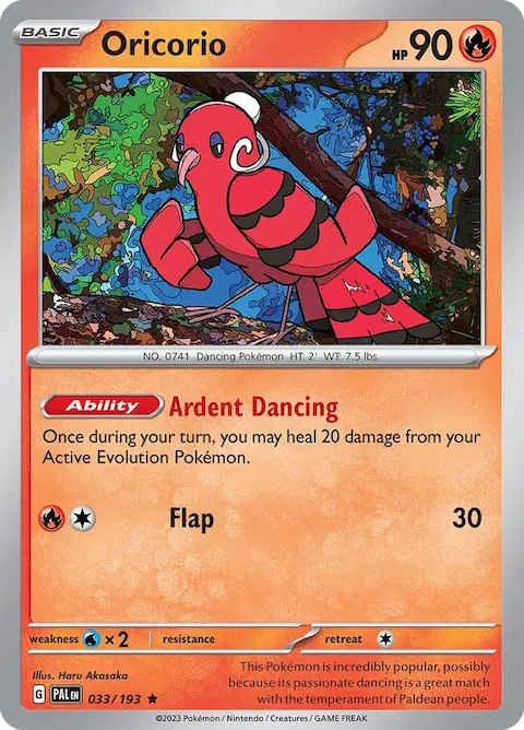 Oricorio, Paldea Evolved 033/193