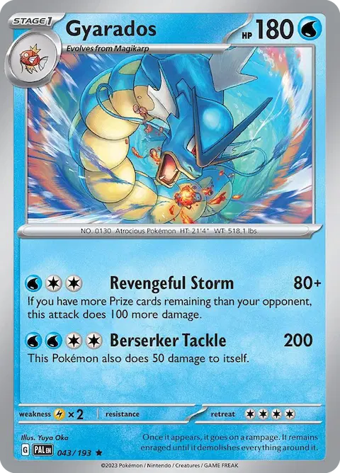 Gyarados, Paldea Evolved 043/193