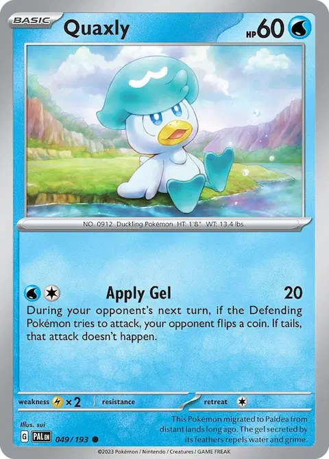 Quaxly, Paldea Evolved 049/193