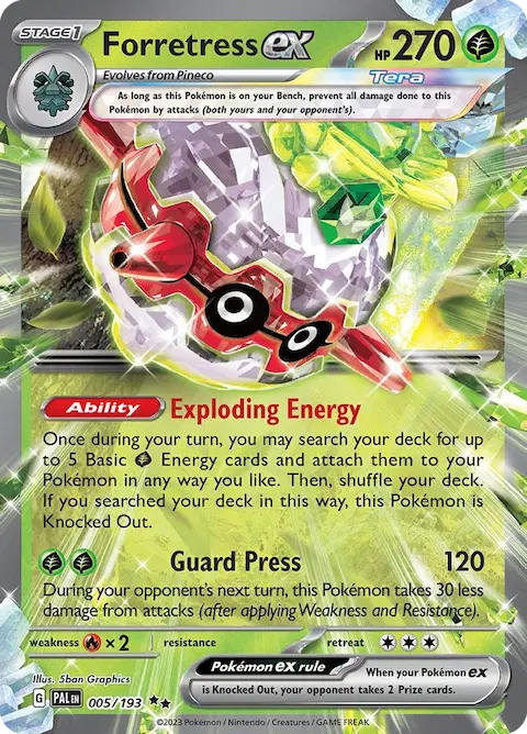 Forretress ex, Paldea Evolved 005/193