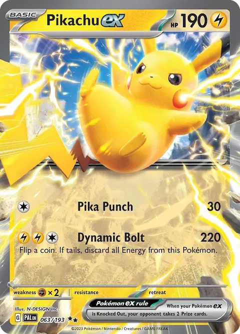Pikachu ex, Paldea Evolved 063/193