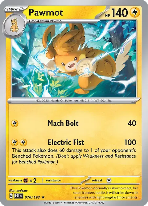 Pawmot, Paldea Evolved 076/193