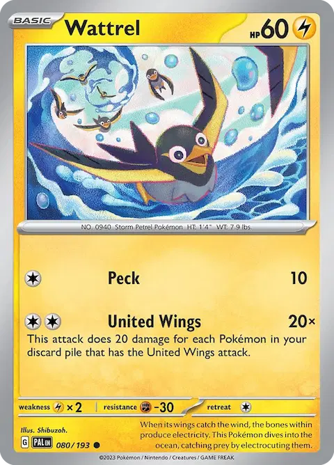 Wattrel, Paldea Evolved 080/193