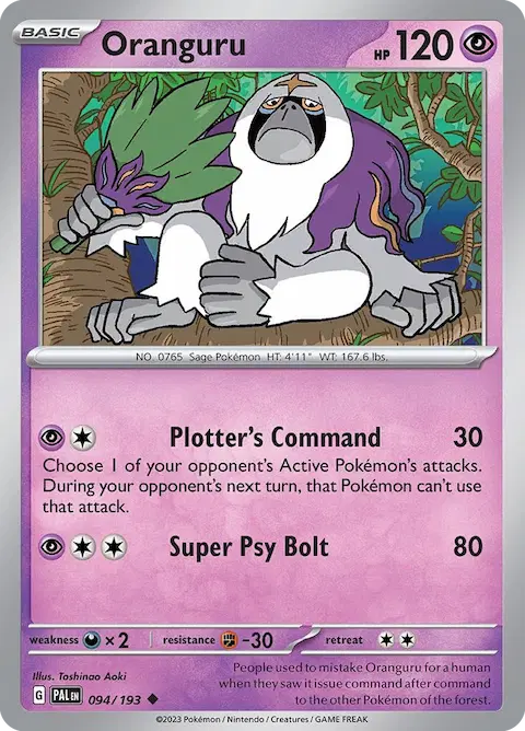 Oranguru, Paldea Evolved 094/193