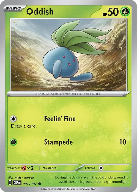 Oddish, Obsidian Flames 001/197
