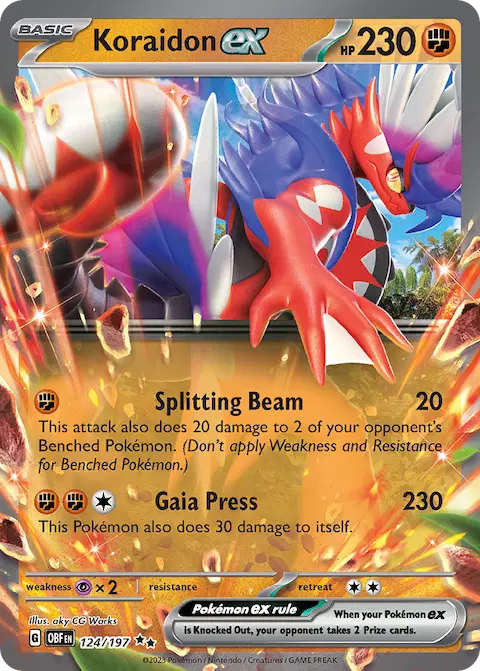 Koraidon ex, Obsidian Flames 124/197