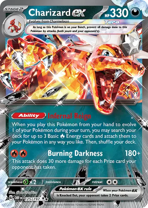 Charizard ex, Obsidian Flames 125/197