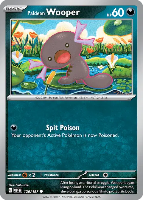 Paldean Wooper, Obsidian Flames 126/197