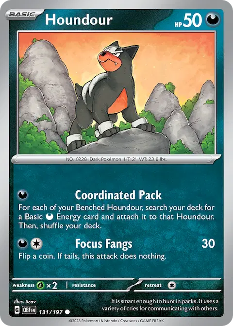 Houndour, Obsidian Flames 131/197