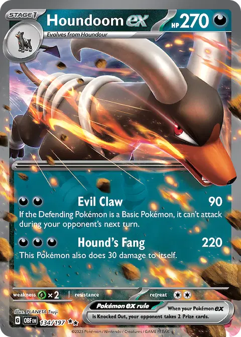 Houndoom ex, Obsidian Flames 134/197
