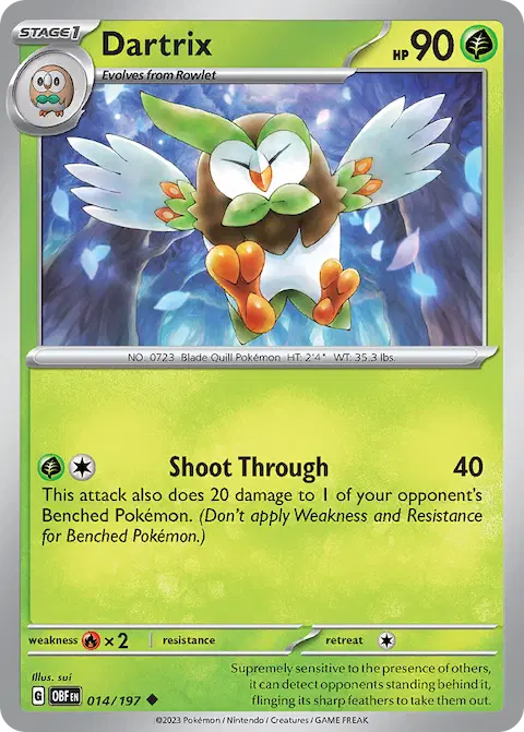 Dartrix, Obsidian Flames 014/197