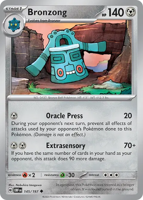 Bronzong, Obsidian Flames 145/197