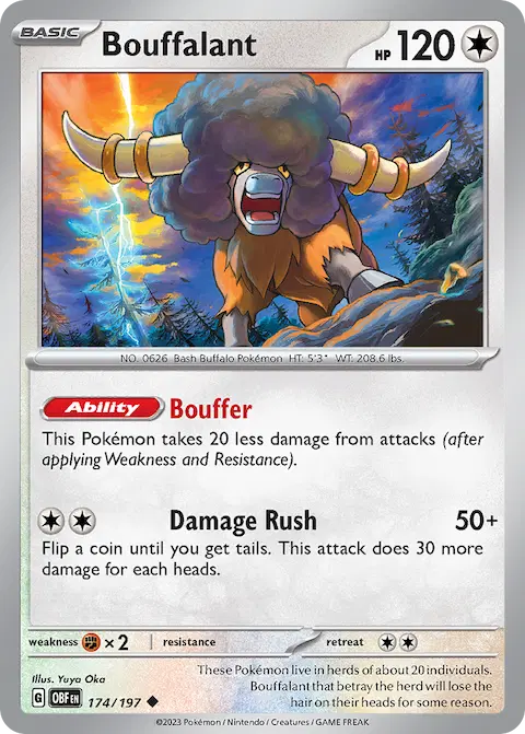Bouffalant, Obsidian Flames 174/197