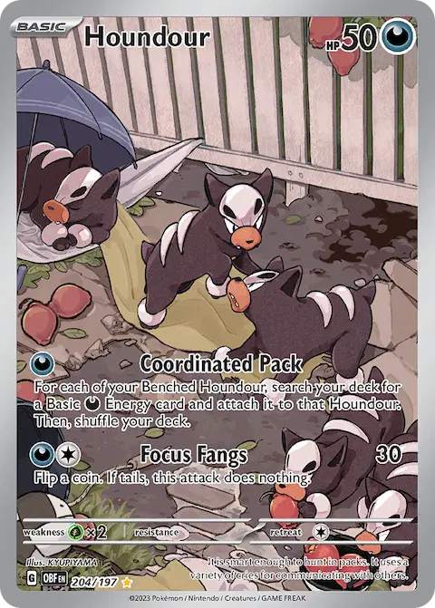 Houndour, Obsidian Flames 204/197