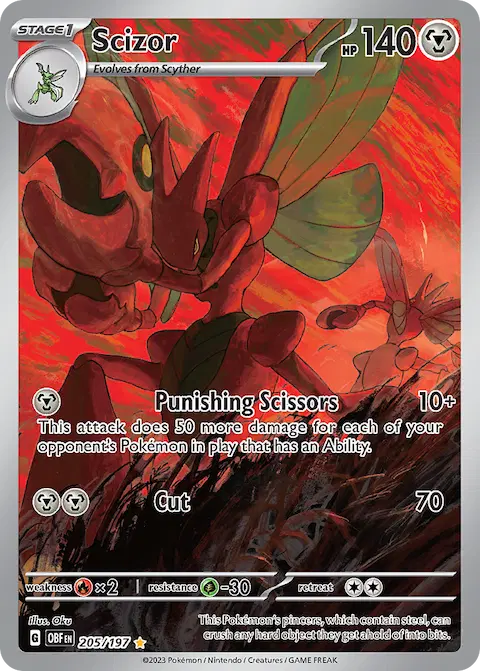 Scizor, Obsidian Flames 205/197
