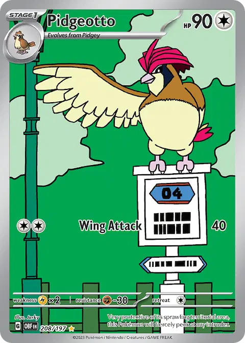 Pidgeotto, Obsidian Flames 208/197