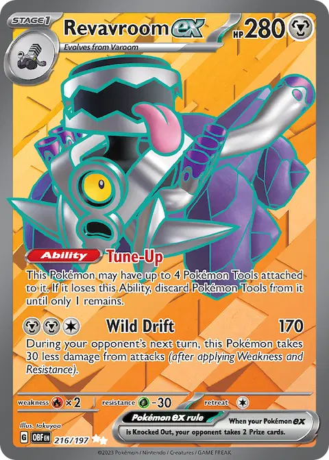 Revavroom ex, Obsidian Flames 216/197