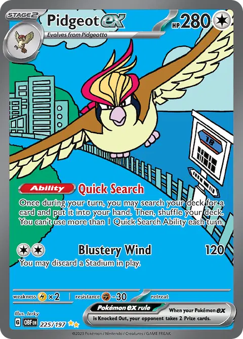 Pidgeot ex, Obsidian Flames 225/197
