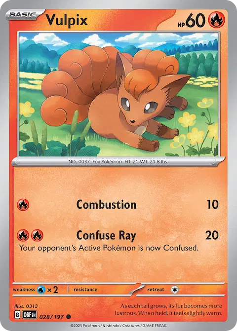 Vulpix, Obsidian Flames 028/197