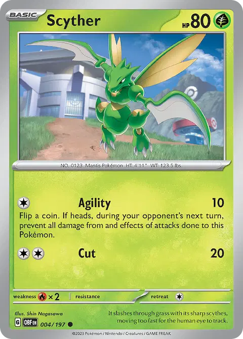 Scyther, Obsidian Flames 004/197