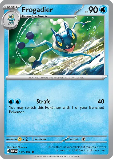 Frogadier, Obsidian Flames 057/197