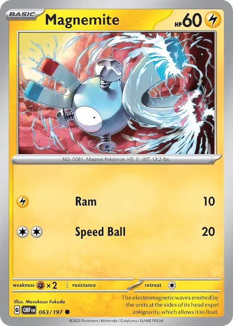 Magnemite, Obsidian Flames 063/197