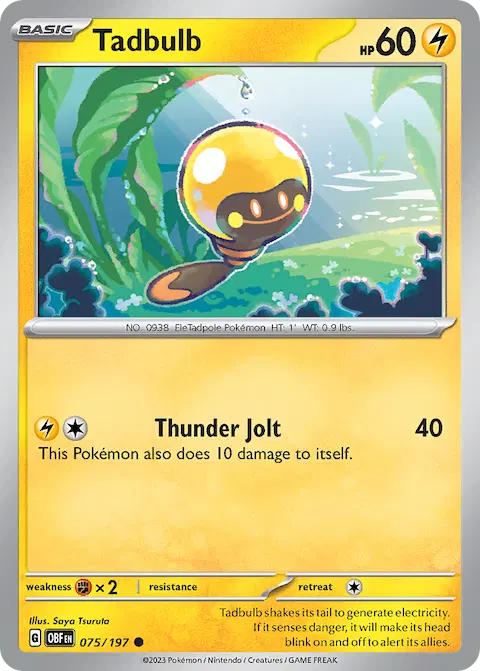 Tadbulb, Obsidian Flames 075/197