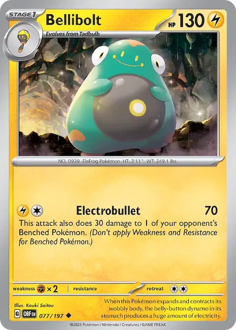 Bellibolt, Obsidian Flames 077/197
