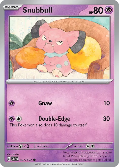 Snubbull, Obsidian Flames 087/197