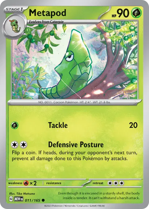 Metapod, 151 011/165