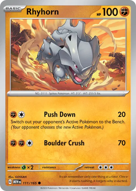 Rhyhorn, 151 111/165
