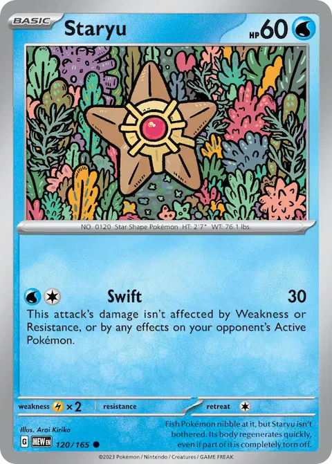Staryu, 151 120/165