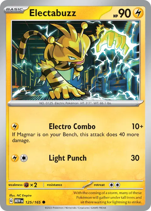 Electabuzz, 151 125/165