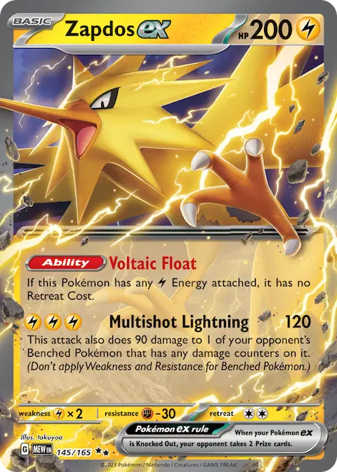 Zapdos ex, 151 145/165