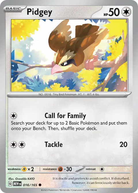 Pidgey, 151 016/165