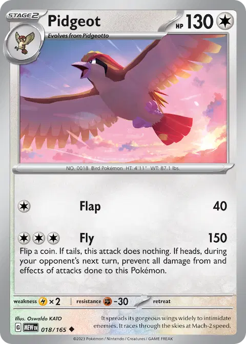 Pidgeot, 151 018/165