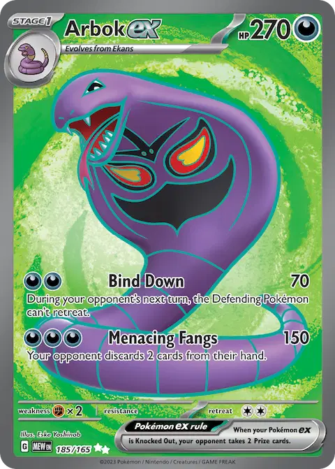 Arbok ex, 151 185/165