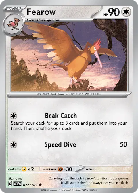 Fearow, 151 022/165