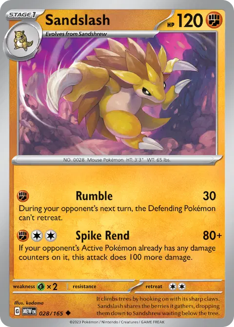 Sandslash, 151 028/165