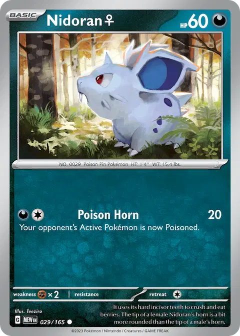 Nidoran♀, 151 029/165