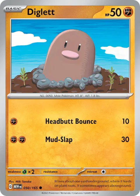 Diglett, 151 050/165