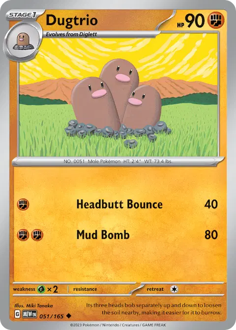 Dugtrio, 151 051/165